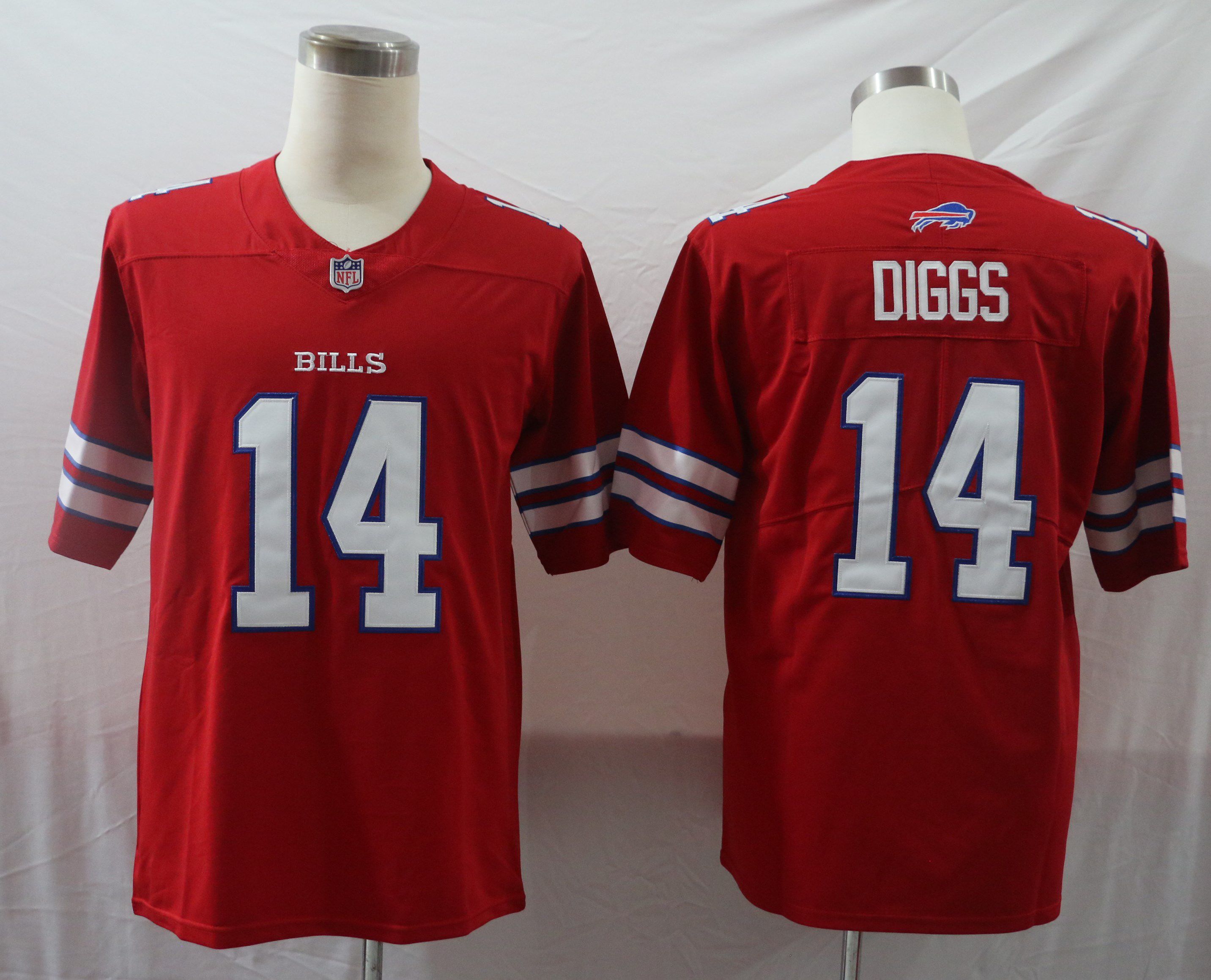 Men Buffalo Bills #14 Diggs Red Vapor Untouchable Limited 2020 Player NFL Jersey